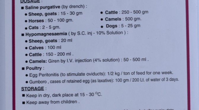 Magnesium Sulphate , 500g