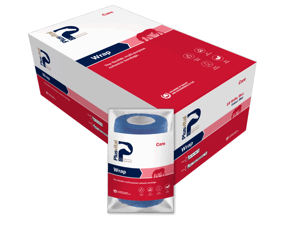 Plusvital Wrap Red , Pcs